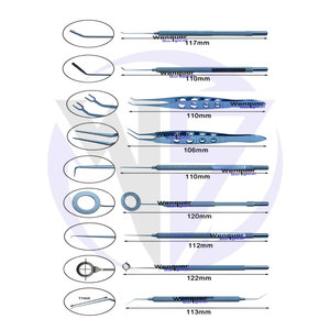 ชุดผ่าตัดสำหรับขั้นตอนการซ่อมกระจกตาคีมยึดไทเทเนียม suarez เครื่องมือผ่าตัดตาแหวนกระจกตา - Product Image 1