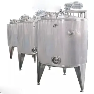 5000l Food Juice Liquid Mixing Tank With Heater Machine Stainless Steel Mixing Tank Machine