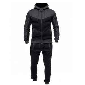 Ensemble survêtement de sport pour homme, sweat à capuche et jogging surdimensionnés, vêtements de sport personnalisés, streetwear décontracté, tenue deux pièces - Product Image 2