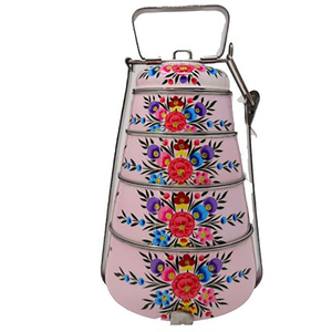 กล่องข้าวสแตนเลสทรงพีระมิด คุณภาพอาหารเกรดพรีเมียม สีสันปรับแต่งได้ พร้อมคลิปล็อคฝาปิด - Product Image 4