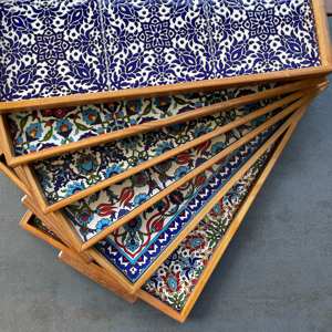 Placas de cargador de madera duraderas de gran venta de aspecto rústico, plato de servidor de alimentos para catering, accesorios de utensilios de cocina de madera - Product Image 6