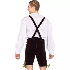 Pantalones Lederhosen Tradicionales de Oktoberfest, Personalizados, de Piel de Cabra Trachten, con Botones, Ecológicos, de Alta Calidad - Product Image 2