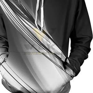 Meilleur matériau 3D imprimé sweats à capuche manches longues mode de rue chaire technique confortable taille XL pullet en gros - Product Image 4