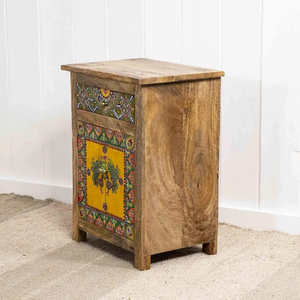 ตู้ไม้ลายนกยูงทาสีด้วยมือเฟอร์นิเจอร์สไตล์อินเดียสำหรับห้องนอนบ้านห้องนั่งเล่นโรงแรมวิลล่าใช้ - Product Image 2