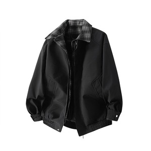 Chaqueta de Dos Piezas con Solapa de Piloto, Estilo Británico, Color Marrón, Diseño de Logotipo Personalizado OEM, Tendencia de Primavera y Otoño - Product Image 6