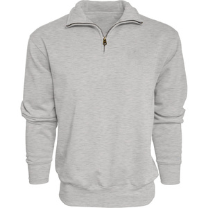 Nouveauté Sweat-shirts unisexes à manches longues pour homme, taille plus, demi-zip, polaire, col montant, bas épais, vêtements d'automne, brodés - Product Image 1