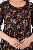 Nouvelle Arrivée Robe de Maternité et d'Allaitement d'Été à Motif Floral Numérique en Coton Ample avec Fermeture Éclair et Taille Naturelle Confortable