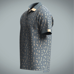 Qualité professionnelle Nouveau design T-shirt polo pour homme en coton coupe sèche Polo imprimé par sublimation avec logo personnalisé - Product Image 6