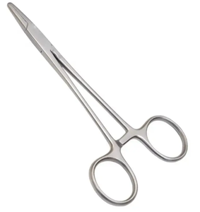 Porte-aiguille fin en or, porte-aiguille en bois Crile, porte-aiguille Olsen-Hegar à poignées en or - Product Image 4