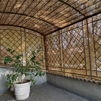 Prix bon marché voile d'ombrage en fibre de noix de coco pour pare-soleil extérieur voile de pare-soleil en coco naturel