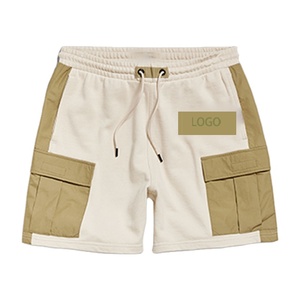Pantalones cortos de algodón de verano con dos bolsillos de marca personalizada OEM, pantalones cortos unisex transpirables de alta calidad, novedad - Product Image 1