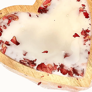 Best selling <b>heart</b> <b>shape</b> acacia wood candle <b>bowl</b> candle holder for home decoration valentine gift made in Vietnam factory - Product Image 2