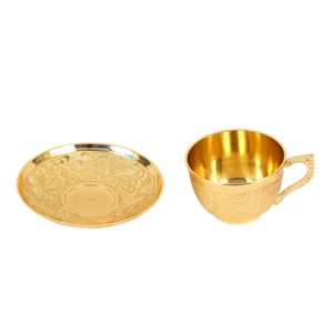 Vasos de Latón al por Mayor, Recipientes para Beber de Latón Pulido de Primera Calidad, Ideales para el Hogar, Hoteles, Cafeterías, Templos y Servicios de Catering para Eventos, Precio de Exportación - Product Image 1