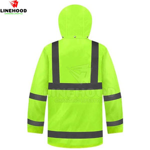 Fourniture directe d'usine veste de sécurité en polyester imperméable et respirant de haute qualité pour hommes nouveauté vêtements de travail en gros - Product Image 2