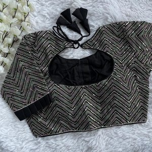 Indian Boutique Traditional Readymade Fancy Ethnic Blouse Stylish and Comfortable Ready to Wear Designer Fancy Latest BlousesA54 - Product Image 2