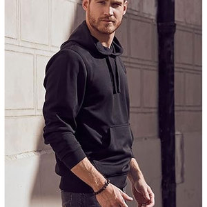 Venta al por mayor de peso pesado Slim Fit Cotton Fleece Hoodie Blanco Color sólido Impresión frontal EE. UU. Tallas XL Tamaño con capucha Cuello Etiqueta Invierno - Product Image 4