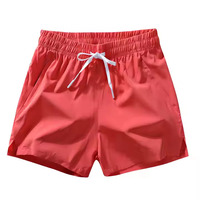 Shorts de course décontractés anti-plis pour hommes, 100 % polyester écologique, séchage rapide, respirant, taille basse, avec cordon de serrage, pour la gym
