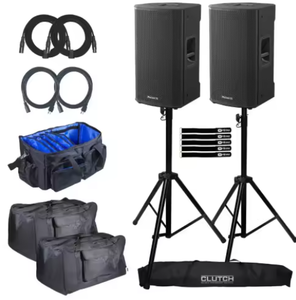 NOUVEAU Pack Duo d'enceintes actives 2 voies FBT VEN-TIS 112A de 12 pouces avec supports - Product Image 2