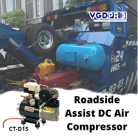 Mini pompe de compresseur d'air à suspension pneumatique embarquée 12V haute efficacité résistant aux intempéries à cycle de service DC sans huile