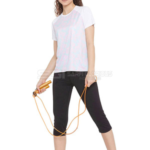 Camiseta básica esencial de algodón para mujer, cuello redondo, manga corta, suave, transpirable, cómoda, ajuste relajado, moda de verano, color liso - Product Image 5