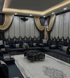 Conjunto de Sala de Estar Tradicional Árabe Majlis |   Tapicería de Tela, Plegable, Extensible, Modular, Estilo Antiguo |   Personalizable |   Envío Gratuito a Todo el Mundo - Product Image 2
