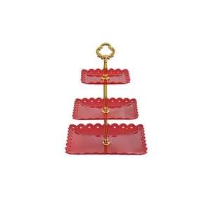 Soporte para tartas de 2 niveles, accesorio de moda superior para decorar y servir tartas, etal, forma redonda, uso en el hogar y el hotel - Product Image 6