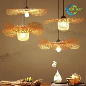 LUSTRES DE LANTERNE EN BAMBOU ROTIN Tissé Parfait pour l'intérieur et l'extérieur Décor à la maison Salle à manger Resort Jardin Personnalisation - Product Image 3