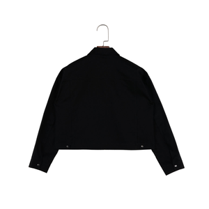 Abrigo de invierno de manga larga con cremallera de sarga de algodón de estilo callejero personalizado para hombre con estampado de manga larga con botones de diseñador - Product Image 2