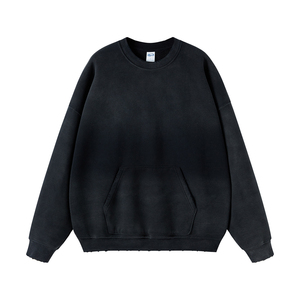 Sudadera Personalizada con Logotipo al por Mayor, OEM ODM, para Hombre, de Color Sólido, Corte Holgado, Talla Grande, Informal, para Primavera y Otoño - Product Image 6