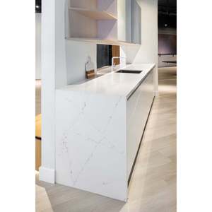 Ethereal Haze, Diseño Moderno, Composición de Cristal de Cuarzo, Gran Losa, Resistente al Agua, Producto Duradero para Aplicaciones en Cocina y Pared - Product Image 6