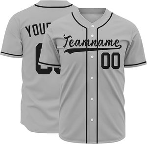 Nouveau Vente en Gros Logo Personnalisé Vêtements de Sport Sublimation Séchage Rapide Respirant Maillot de Baseball Brodé - Product Image 4