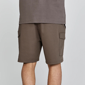 Printemps été nouveau jogger à la mode pour hommes vêtements décontractés d'été 100% coton sergé court avec poches cargo shorts de jogging pour hommes - Product Image 5