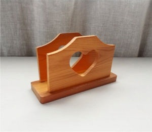Soporte clásico de madera para pañuelos con soporte para cubiertos, diseño simple para el hogar, Cocina, Restaurante, hoteles, oficina, recepción - Product Image 5