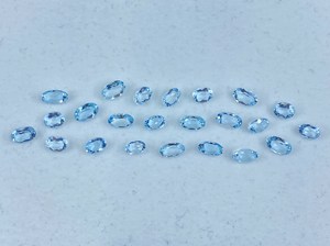 Natural Shiny 20mm Swiss <b>Blue</b> Topaz Cabochons Faceted Loose Gemstone for Jewelry Making IGI Certified 8mm Height Pendant Size - Product Image 5