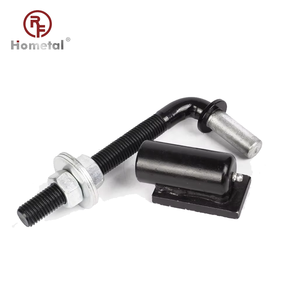 Charnière <span class=keywords><strong>de</strong></span> <span class=keywords><strong>portail</strong></span> en acier soudé avec tige filetée réglable <span class=keywords><strong>pour</strong></span> l'installation <span class=keywords><strong>de</strong></span> portes métalliques - Product Image 1