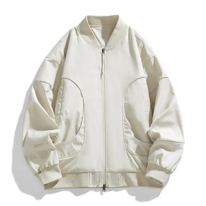 Veste bomber pour homme de haute qualité, sur mesure, vente en gros, nouveau design, style réversible avec col montant, décoration de poche, veste pour homme - Product Image 2