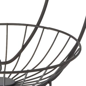 2-Tiered Rattan Storage <b>Baskets</b> Kitchen Counter Top Hanging Organizer for Fruit <b>Bread</b> and Home Use with Handles - Product Image 2
