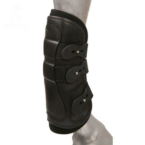 Botas de protección de piernas de neopreno para caballos, equipo de equitación transpirable y absorbente de impactos, ropa veterinaria para equinos - Product Image 5