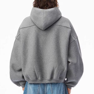 Offre Spéciale automne couleur unie hommes à manches longues fermeture éclair Hoodies avec des couleurs et des tailles personnalisées - Product Image 5