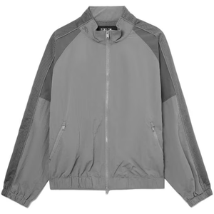 Survêtement à glissière respirant avec rayures latérales vêtements de sport d'entraînement tenue de survêtement à glissière survêtement à glissière léger pour la salle de sport - Product Image 2