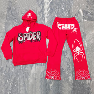 Meilleur pantalon de survêtement à capuche tendance 2 pièces dessin élastique 3D Hip Hop survêtement pour hommes et femmes - Product Image 4