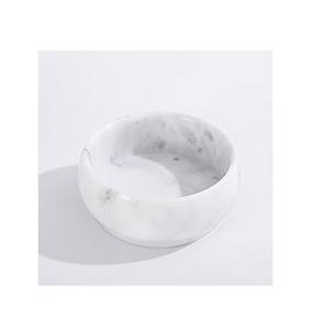 Bol en marbre fait à la main, logo personnalisé, finition de qualité supérieure, forme ronde, bol à nourriture en marbre pour les fêtes, la maison, la cuisine, le dessus de table - Product Image 4