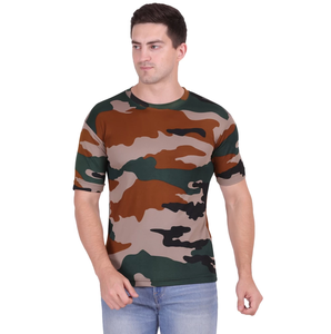 Camisetas de Camuflaje de Color Sólido 100% Algodón de Calidad Premium 2026, Transpirables, Cuello Redondo, Corte Clásico para Gimnasio, Venta al Por Mayor - Product Image 1