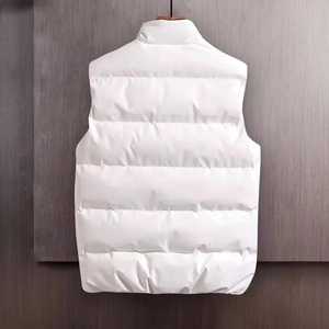 Chaqueta acolchada de moda de fabricante personalizado, chaleco sin mangas, abrigo de cintura para hombre, ropa de calle - Product Image 5