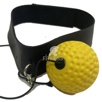 RC Fitness Wear Speedball : Ballon de boxe d'entraînement de vitesse avec bandeau réglable en cuir pour l'entraînement de boxe