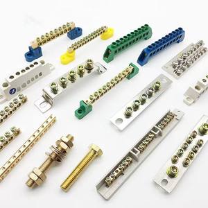 Bloques de terminales de tierra de latón de alta conductividad para paneles eléctricos Barras de puesta a tierra y puesta a tierra seguras y duraderas - Product Image 1