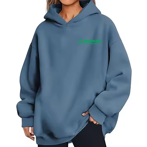 Sudadera con Capucha Gruesa Informal Unisex Personalizada de Behram International, Sudadera de Mujer de Color Sólido, Manga Larga, Tejido Grueso de 500 g/m² - Product Image 5