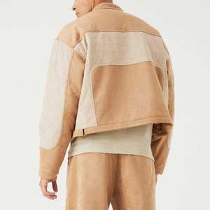 New Arrival Fast Delivery Discounted Price <b>Men's</b> <b>Suede</b> Leather <b>Jacket</b> Stand Collar Zip Up Winter Wear <b>Suede</b> <b>Jacket</b> - Product Image 2