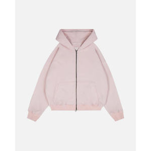 Custom Made High Quality <b>Zip</b> up <b>Men's</b> <b>Hoodie</b> 100% Cotton <b>Pocket</b> Design Screen Printing Plain Pullover Zipper <b>Hoodie</b> For <b>Men</b> - Product Image 1