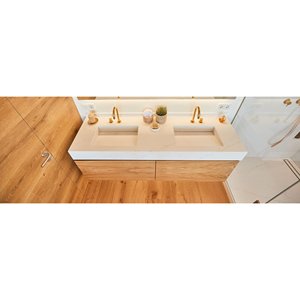 Muebles de Baño de Piedra Resistentes al Agua con Acabado Etéreo, para Baños Modernos - Product Image 6